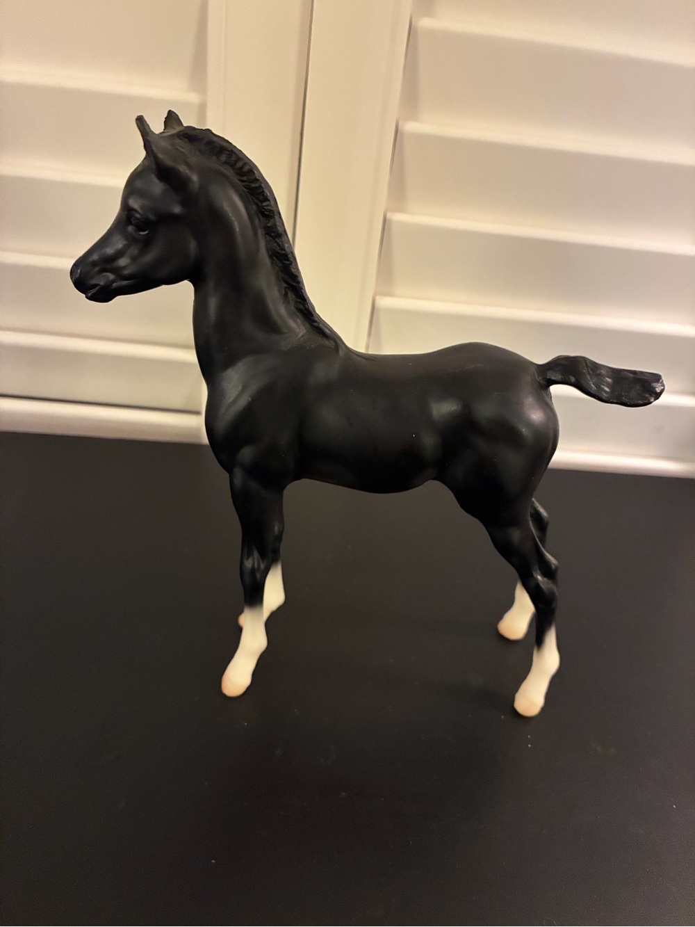 1999 Spring Show - Breyer Traditional Model Horse Black Proud Arabian Foal #767